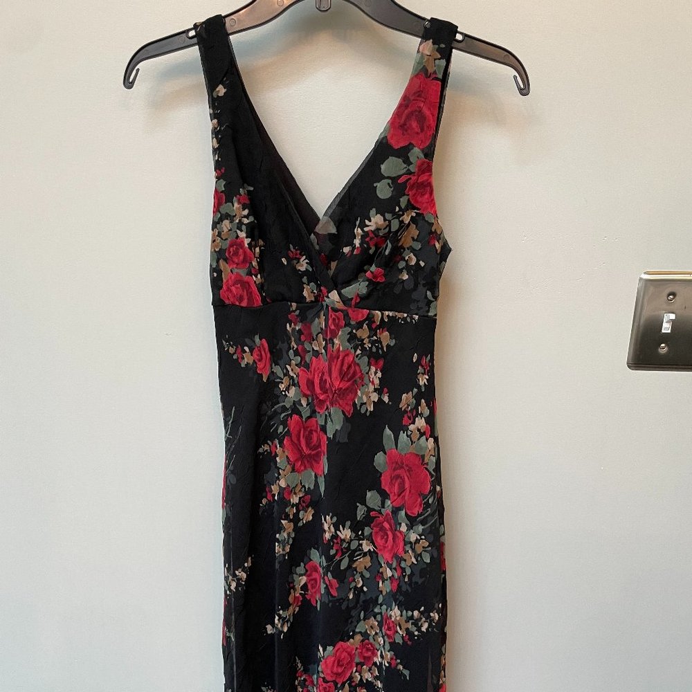 Ruby Rox Black Floral Flowy Dress - Size Small - Great Condition